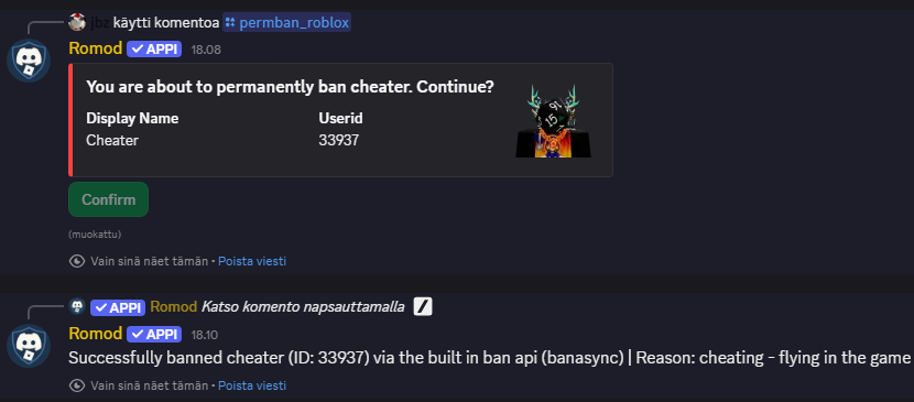 Ban System screenshot